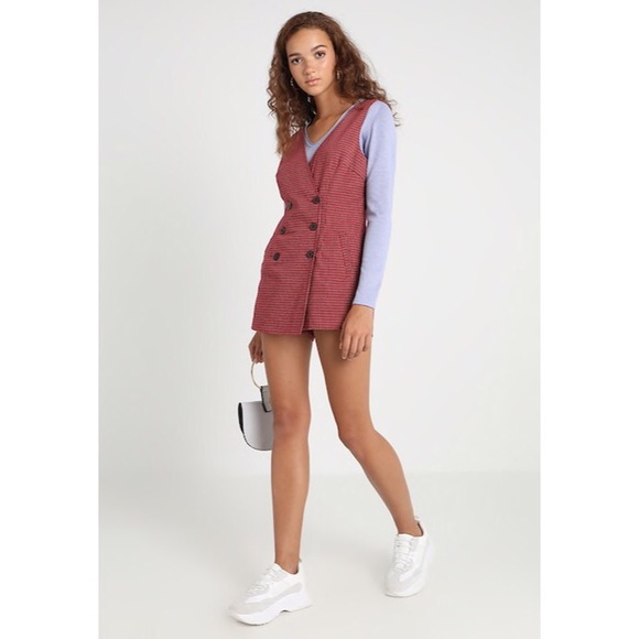 Honey Punch Plaid Check Romper - Picture 3 of 4